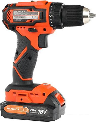Дрель-шуруповерт Patriot BR 207UES 180301507 (с 2-мя АКБ, кейс)