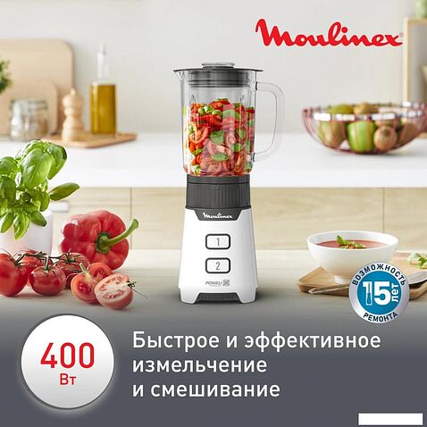 Стационарный блендер Moulinex LM16L110 (белый)