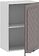 Шкаф навесной Трия Бьянка 1В5 (дуб серый)