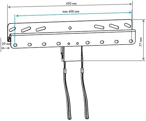 Кронштейн VLK TRENTO-21 (черный)