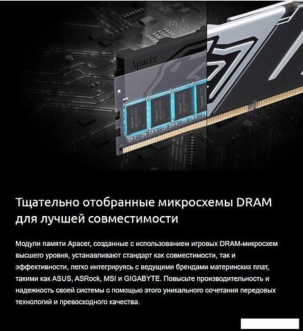 Оперативная память Apacer Panther 2x32ГБ DDR5 6000 МГц AH5U64G60C6227BAA-2