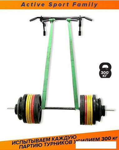 Турник Absolute Champion Aktiv Maх (черный/салатовый)