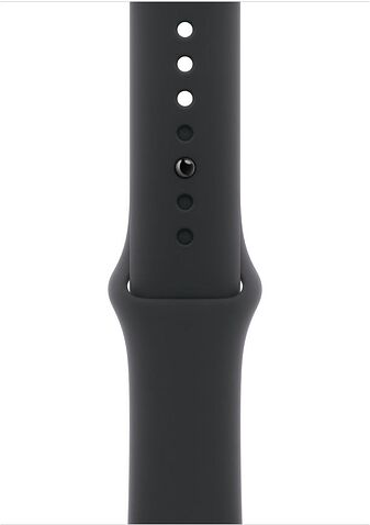 Умные часы Apple Watch Series 11 46 мм (алюминиевый корпус, космический серый/черный, спортивный силиконовый ремешок S/M)