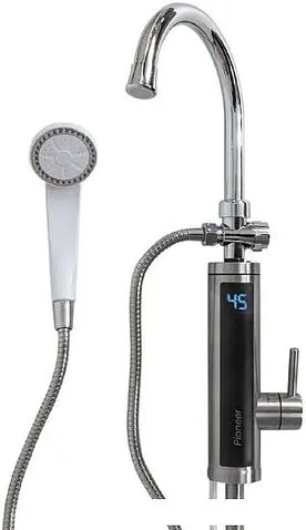 Проточный электрический водонагреватель кран+душ Pioneer WH660SHSS
