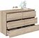 Комод Кортекс-мебель Бари 120 6ш (дуб сонома/дуб сонома/дуб сонома)