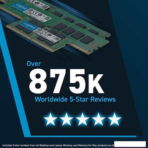 Оперативная память Crucial 8ГБ DDR5 4800 МГц CB8GU4800