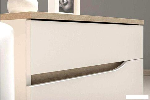 Комод Mobi Муссон 13.97 (белый шагрень/дуб эндгрейн элегантный)