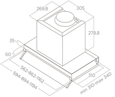 Кухонная вытяжка Elica Boxin LX/IX/A/90 PRF0114761A