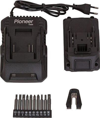 Дрель-шуруповерт Pioneer Tools CD-E2012BL-01C (с 1-им АКБ, кейс)