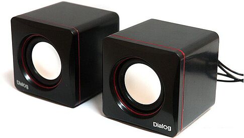 Акустика Dialog AC-04UP (черный/красный)