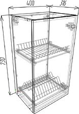 Шкаф навесной ЭлиГард Urban ШНС 40/73 (белый)