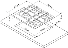 Варочная панель Electronicsdeluxe GG4 750229F-060 Варочная панель Electronicsdeluxe GG4 750229F-060