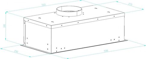 Кухонная вытяжка Schtoff DNS light 60 Black (черный)