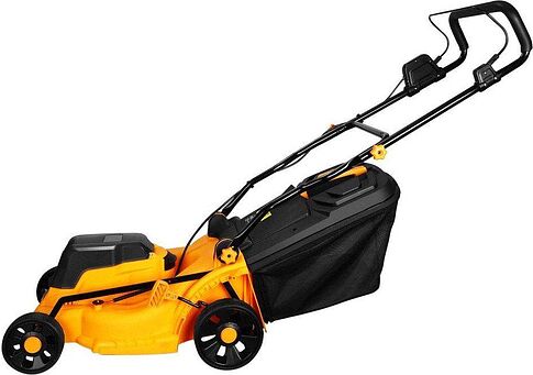 Deko DKLM40V + DKCW25 085-2025 (газонокосилка, мойка высокого давления, 2 АКБ)