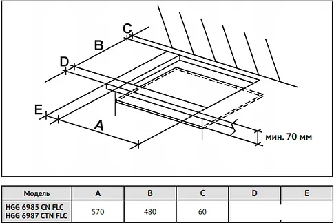 Варочная панель Korting HGG 6985 CN FLC