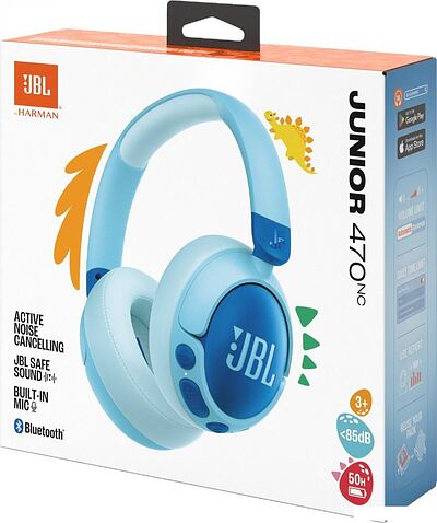 Наушники JBL Junior 470NC (голубой/синий)