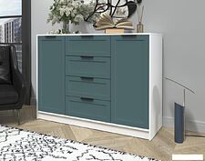 Тумба Интерлиния Концепт Тренд КТ-Т140 (белый платинум/верде)