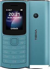 Кнопочный телефон Nokia 110 4G Dual SIM (бирюзовый)