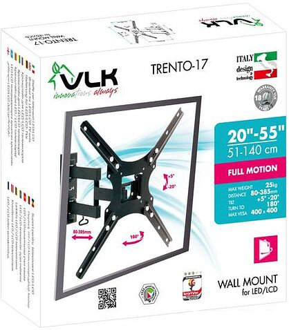 Кронштейн VLK TRENTO-17 (черный)