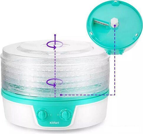 Сушилка для овощей и фруктов Kitfort KT-1935-3