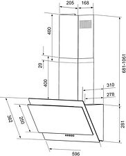 Кухонная вытяжка Krona Lea 600 S (черный)