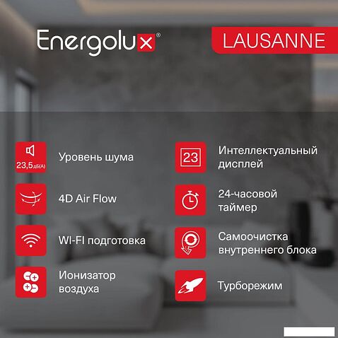 Кондиционер Energolux Lausanne SAS18AR1-A/SAU18AR1-A