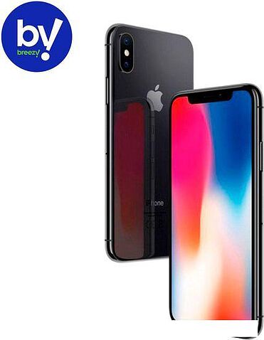 Смартфон Apple iPhone X 64GB Воcстановленный by Breezy, грейд B (серый космос)