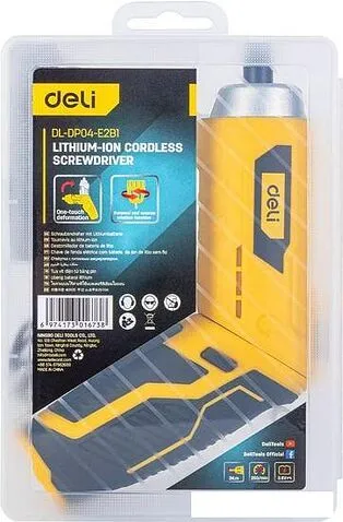 Электроотвертка Deli DL-DP04-E2B1 102990