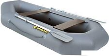 Гребная лодка Leader Компакт-240 ФС (серый)