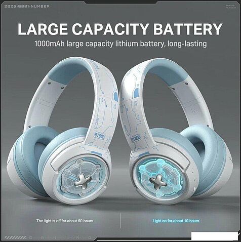 Наушники Onikuma GT802 (белый/голубой)