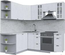 Готовая кухня Интерлиния Берес 1.7x2.1 левая (дуб полярный/серый каспий) Готовая кухня Интерлиния Берес 1.7x2.1 левая (дуб полярный/серый каспий)