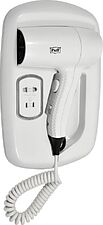 Сушилка для волос Puff 1203B (белый, с доп. розеткой)
