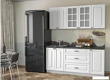 Кухня Интерлиния Мила Деко 1.8 Б (белый/кастилло темный)