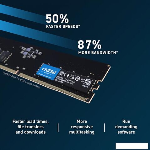 Оперативная память Crucial 8ГБ DDR5 4800 МГц CB8GU4800