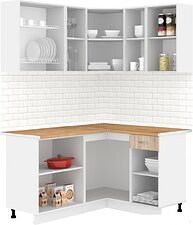 Готовая кухня Кортекс-мебель Корнелия Лира 1.5x1.3 (дуб сонома/дуб бунратти)