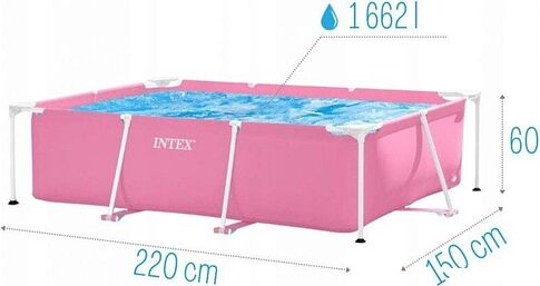 Каркасный бассейн Intex Rectangular Frame 28266 (220x150x60)