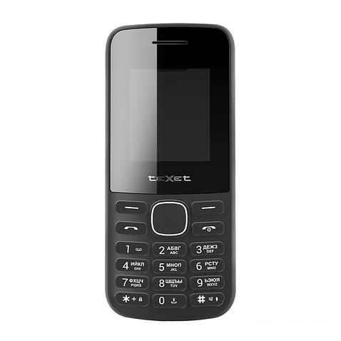 Кнопочный телефон TeXet TM-117 (черный)
