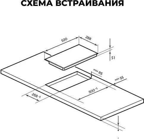 Варочная панель LEX EVH 320A BL