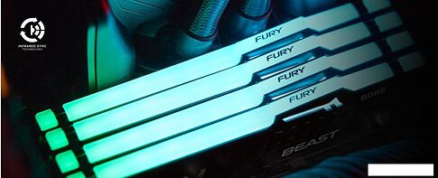 Оперативная память Kingston FURY Beast RGB 2x32ГБ DDR5 6000 МГц KF560C36BBE2AK2-64
