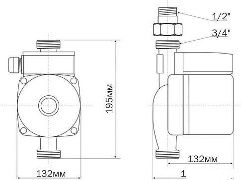 Насос Aquario AC 1512-195A