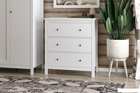Комод Mio Tesoro Сага 3 ящика 2.08.02.020.1 (белый)
