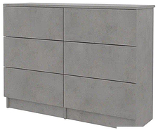 Комод Горизонт Нео 1050 6 ящиков (бетон)