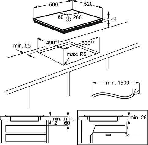 Варочная панель Electrolux LIR60430BW
