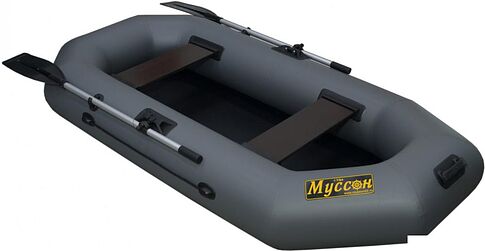 Гребная лодка Муссон S-240 (серый)