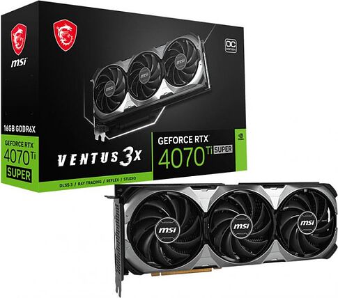 Видеокарта MSI GeForce RTX 4070 Ti Super 16G Ventus 3X OC