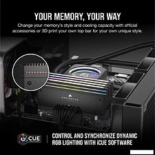 Оперативная память Corsair Dominator Titanium RGB 2x32ГБ DDR5 6600 МГц CMP64GX5M2X6600C32 Оперативная память Corsair Dominator Titanium RGB 2x32ГБ DDR5 6600 МГц CMP64GX5M2X6600C32