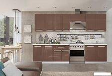 Готовая кухня Кастанье Мила 2.8 (трюфель коричневый)