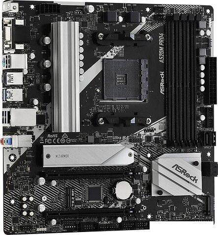 Материнская плата ASRock A520M Pro4