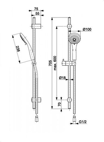 Душевой гарнитур  Armatura 841-337-00