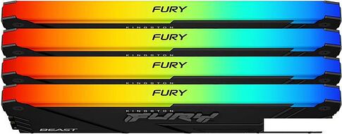 Оперативная память Kingston FURY Beast RGB 4x8ГБ DDR4 3600 МГц KF436C17BB2AK4/32